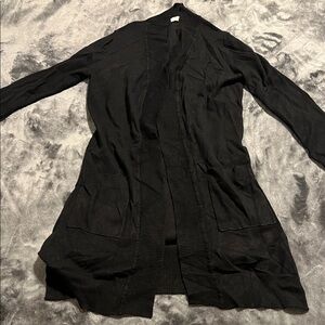 Cielo Black Long Cardigan Coat